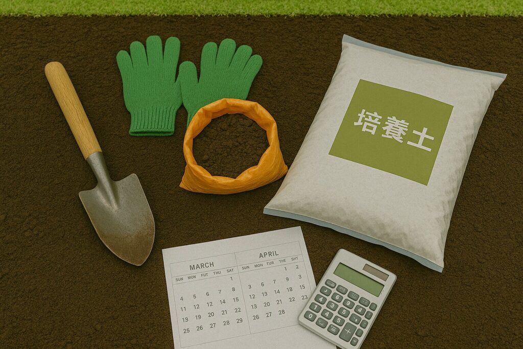 花壇の土の入れ替え時期と準備方法