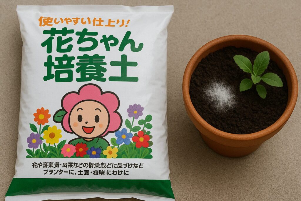 花ちゃん培養土にカビが生えたらどうすればいいですか?