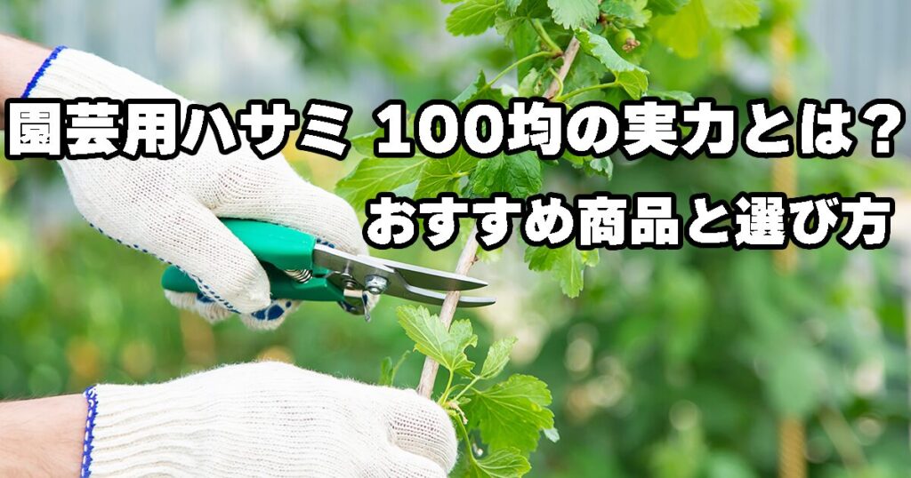 園芸用ハサミ 100均の実力とは?おすすめ商品と選び方