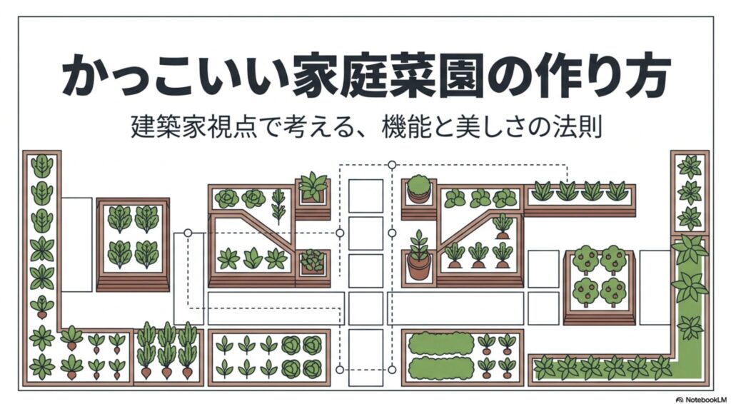 建築家視点で考える機能と美しさを兼ね備えたかっこいい家庭菜園の作り方