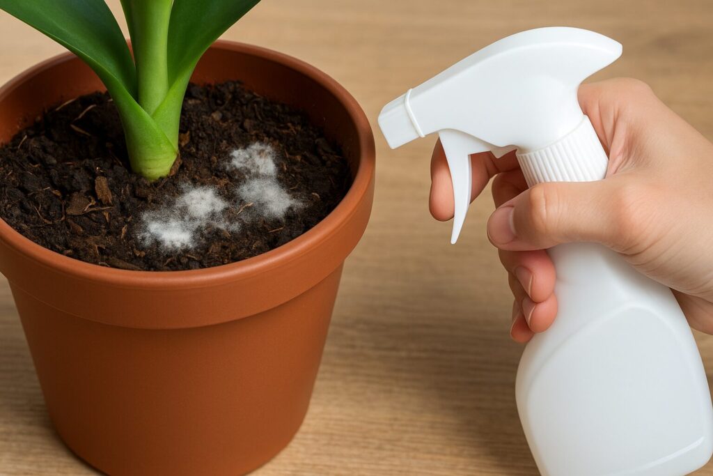 鉢植えのカビはアルコールで除去できる?