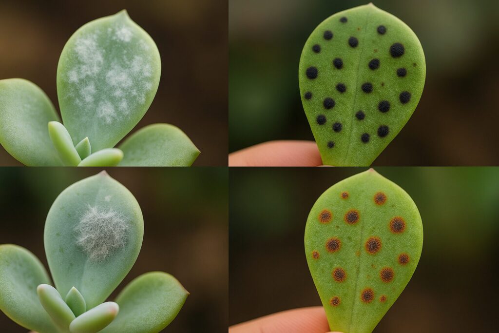多肉植物に多い病気の種類を整理する