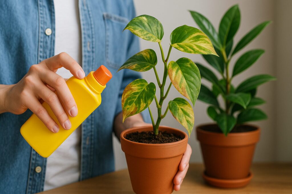 観葉植物の肥料焼け対策