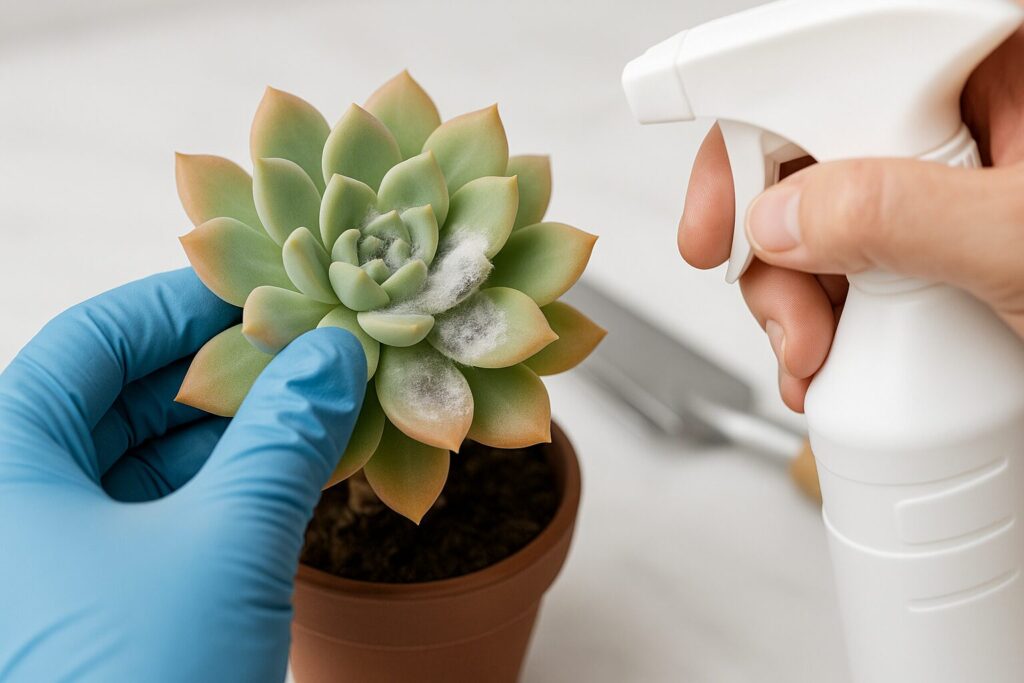 多肉植物にカビが生えてしまった時の対処法は?