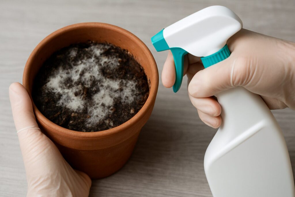カビが生えた土を消毒する方法とは?