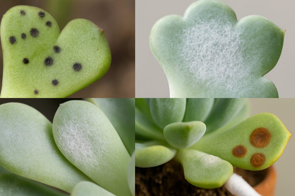 多肉植物 病気の画像で症状を確認