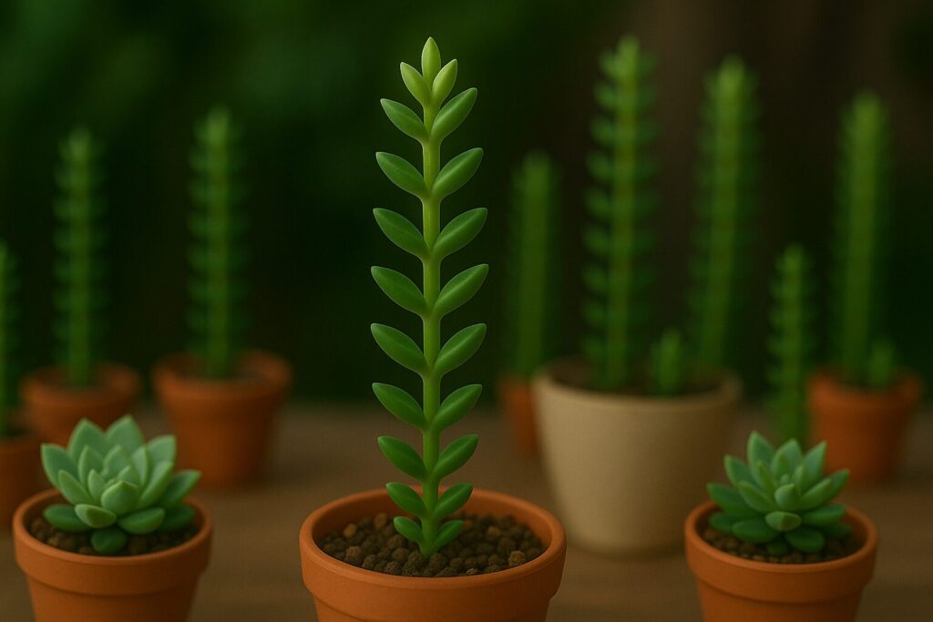 上に伸びる多肉植物の種類を知ろう