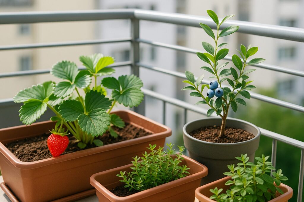 ベランダ菜園で楽しむ虫が少ない果物