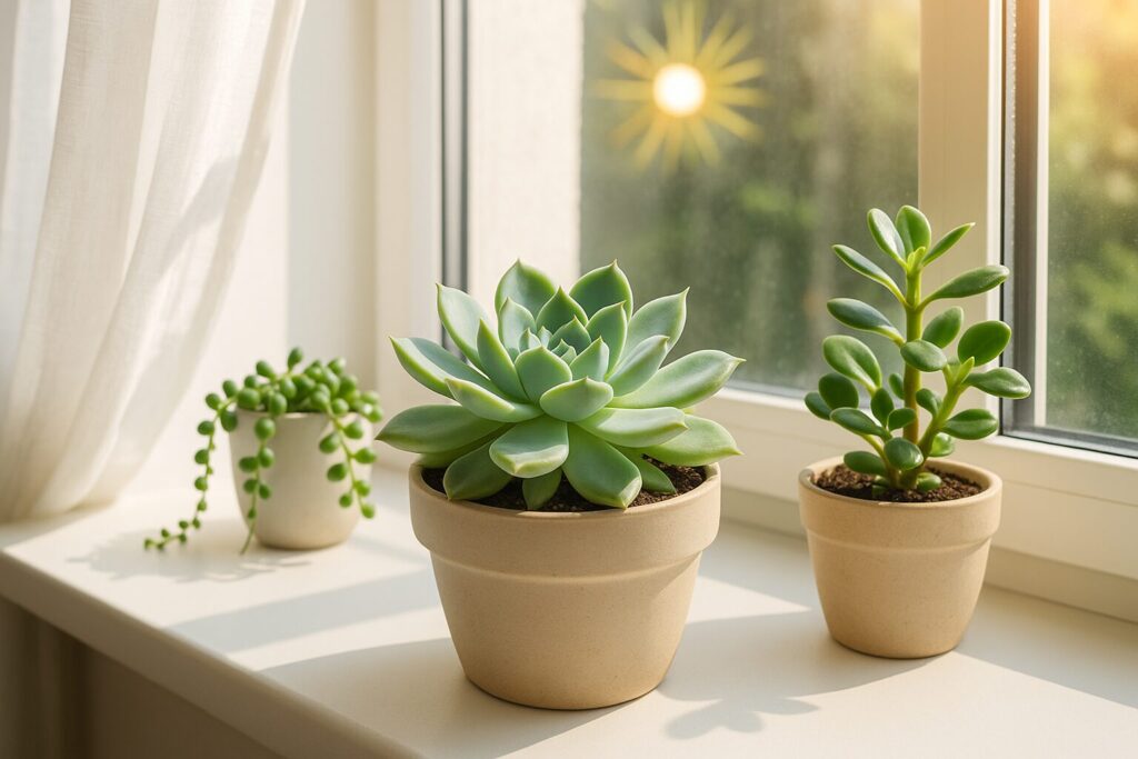多肉植物は室内で日光をあてるべきですか?
