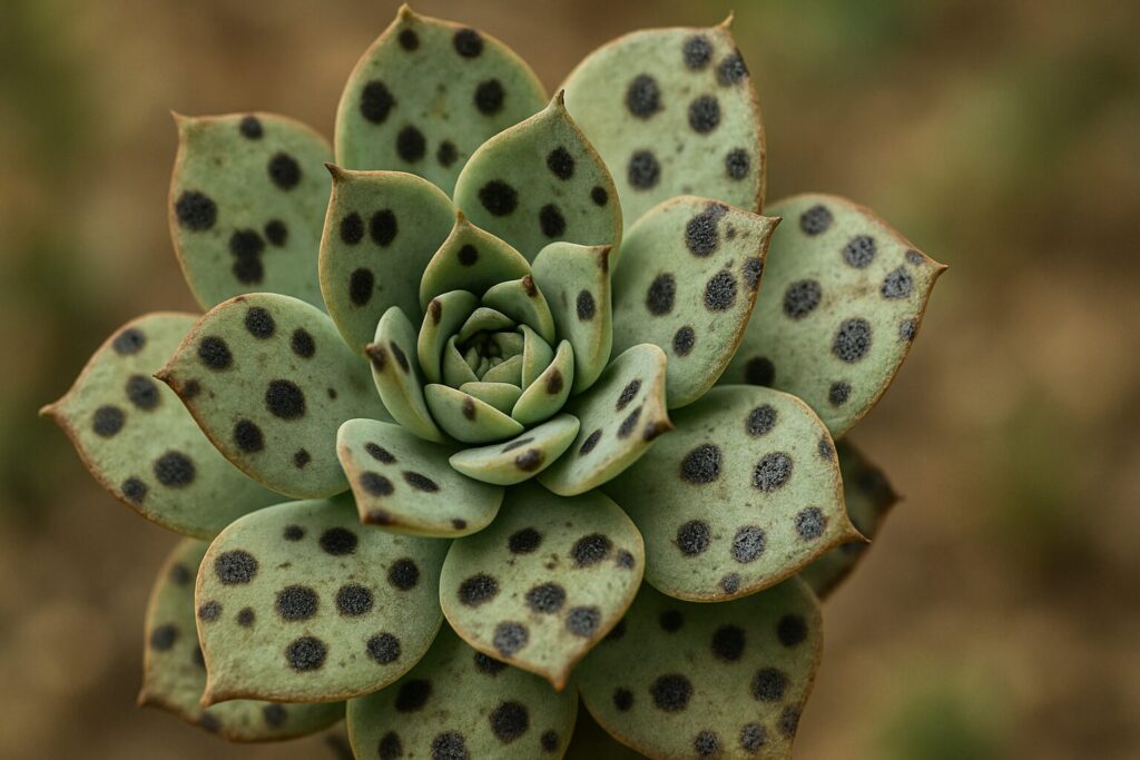 多肉植物の黒い点々の正体とは?