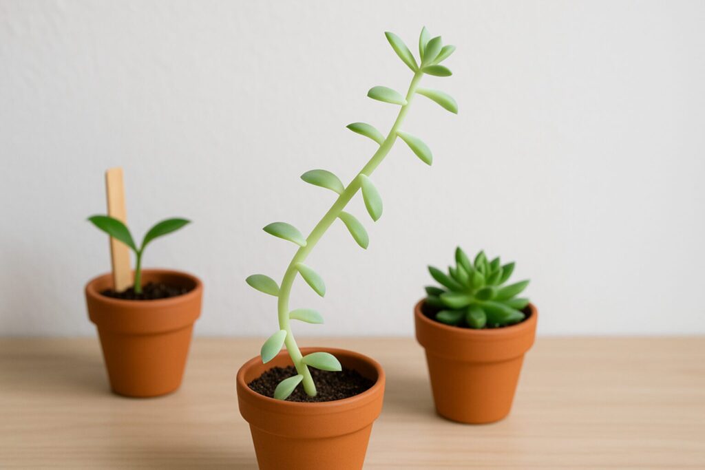 多肉植物が上に伸びてしまう原因は何ですか?