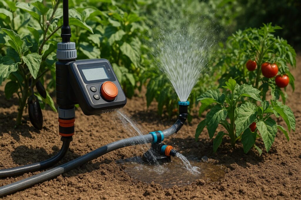 家庭菜園の水やりを自動化する方法