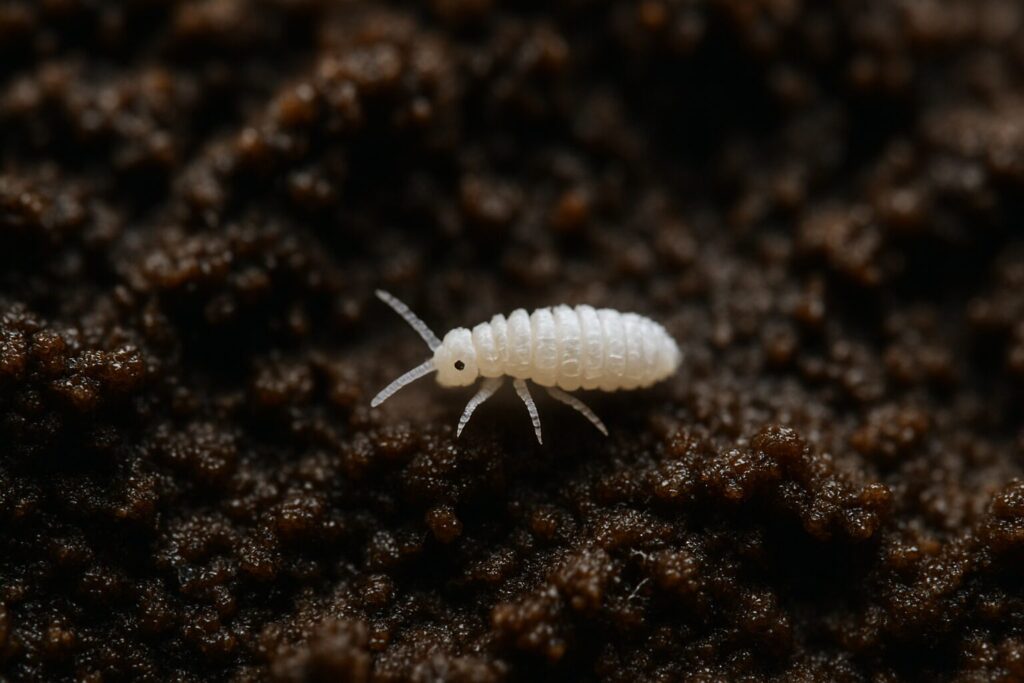 土の中にいるちっちゃい虫は何ですか?