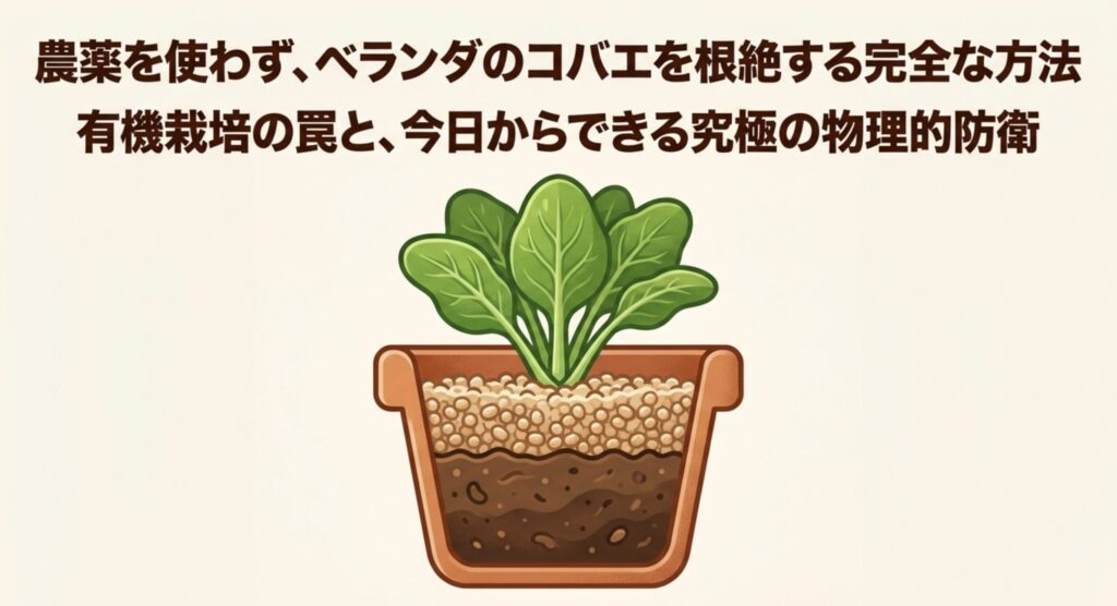 農薬を使わずベランダのコバエを根絶する完全な方法と物理的防衛のタイトル画像