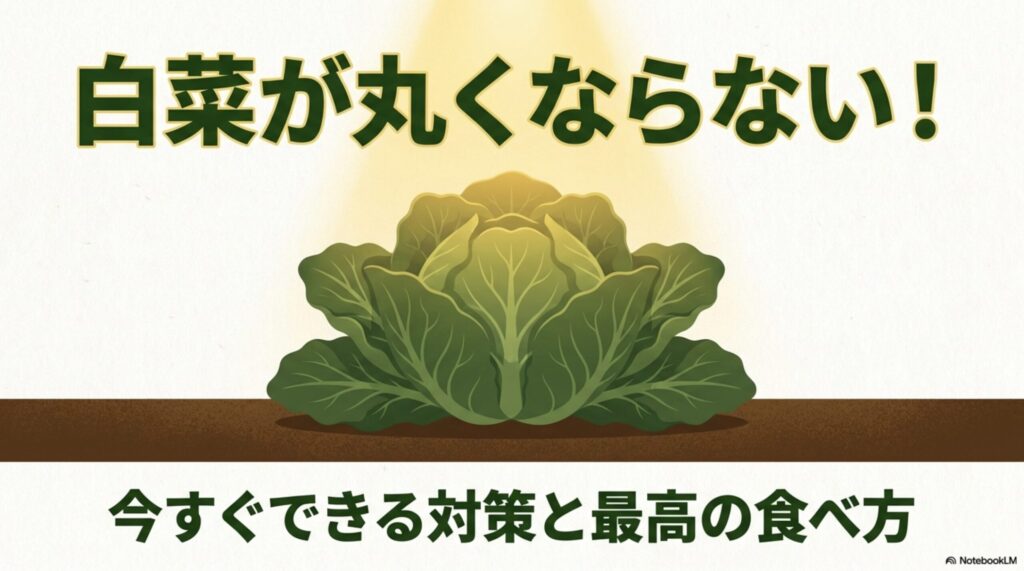 白菜が丸くならない時の対策と美味しい食べ方ガイド
