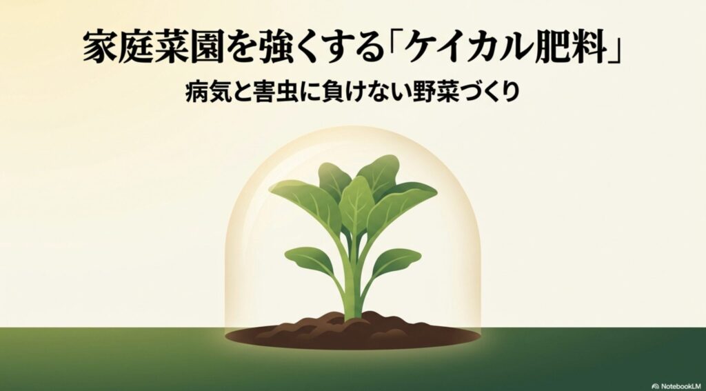 家庭菜園を強くするケイカル肥料、病気と害虫に負けない野菜づくり